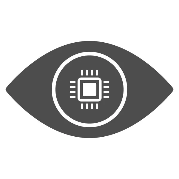 Electronic Vision Flat Icon — Stock Vector