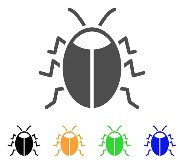 Bug Flat Icon — Stock Vector