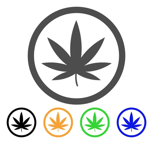 Cannabis-Ikone — Stockvektor