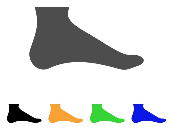 Foot Flat Icon — Stock Vector