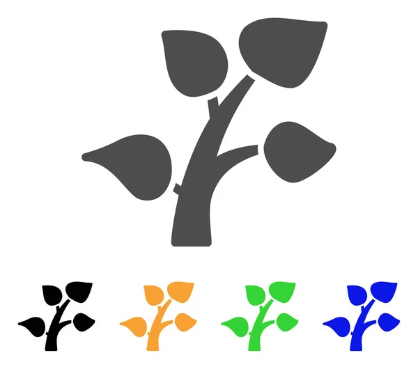 Planta Sprout Icono plano — Vector de stock