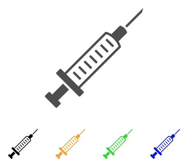 Syringe Flat Icon — Stock Vector
