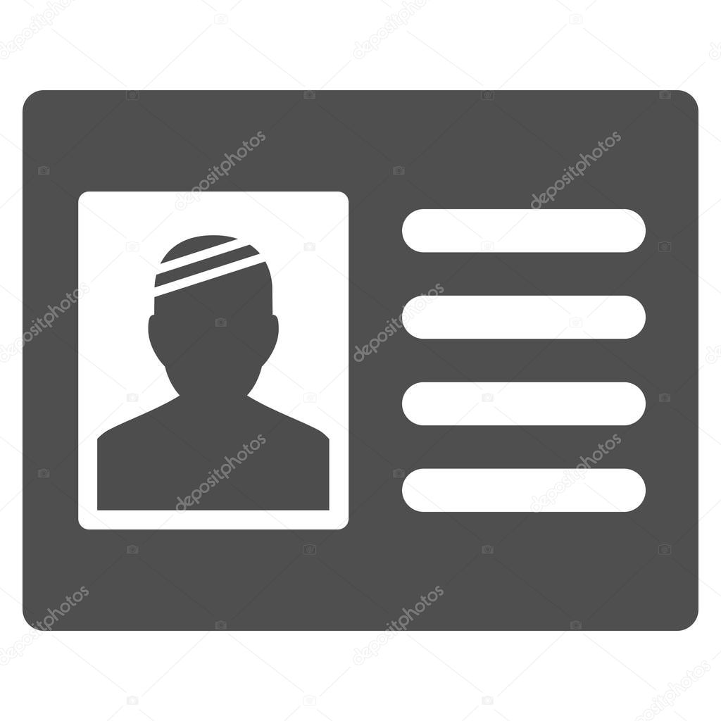 Patient Card Flat Icon