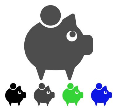 domuzcuk banka vektör simgesi