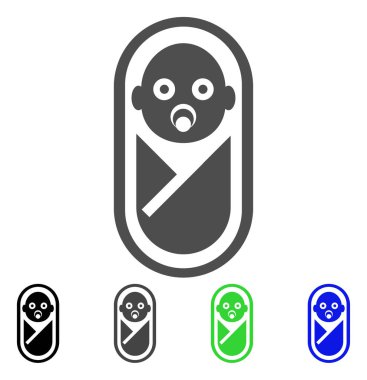 Yeni doğan vektör simgesi