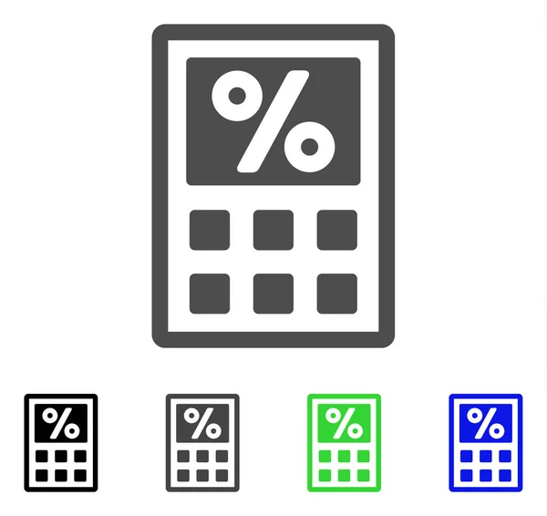 Calculadora de impostos Vector Icon — Vetor de Stock