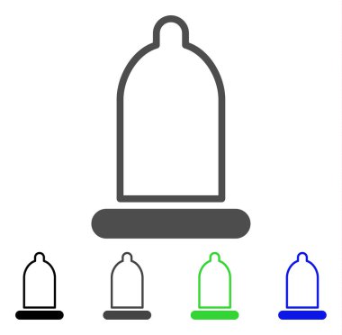 Prezervatif vektör simgesi