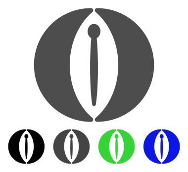 Kadın üreme organları vektör simgesi