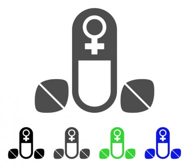 Kadın güç tablet vektör simgesi