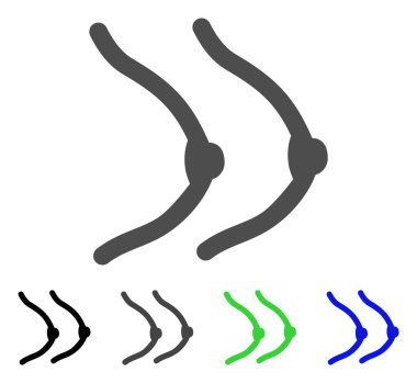 Bayan göğüs vektör simgesi