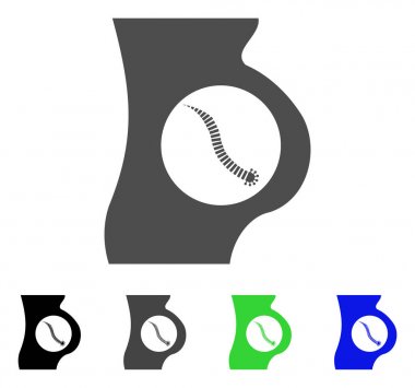 Intestinal Parasite Vector Icon clipart