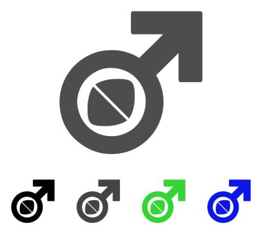 Erkek Aphrodisiaka Tablet vektör simgesi