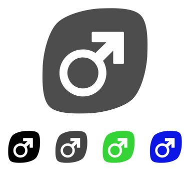 Erkek güç Tablet vektör simgesi