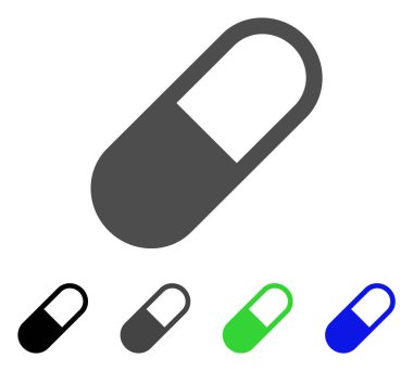 İlaç granül vektör simgesi
