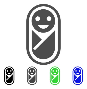 Yeni doğan vektör simgesi