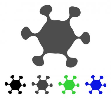 Parazit hücre vektör simgesi