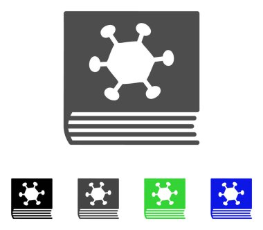 Parazit ansiklopedi vektör simgesi