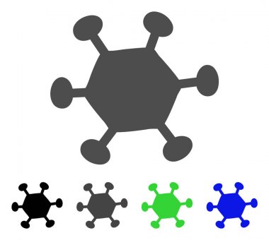 Parazit mikrop vektör simgesi