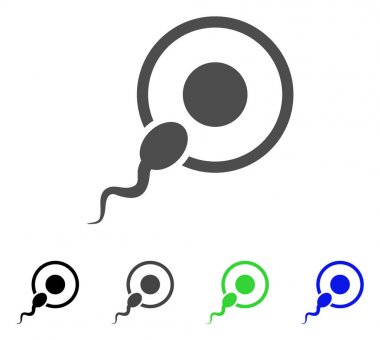Sperm tohumlama vektör simgesi