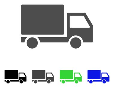 Teslimat kamyon vektör simgesi