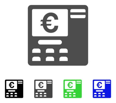 Euro Atm vektör simgesi