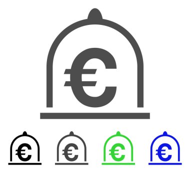 Euro standart vektör simgesi