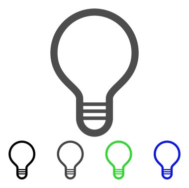 lamba ampul vektör simgesi