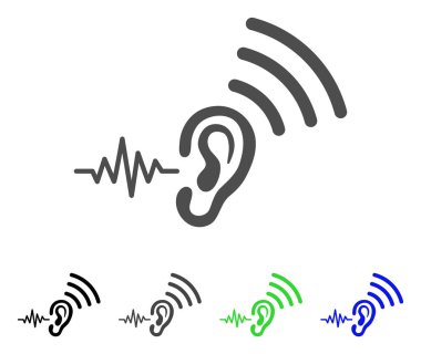 Dinle ve vektör simge iletimi