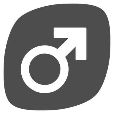 Erkek güç Tablet düz simgesi