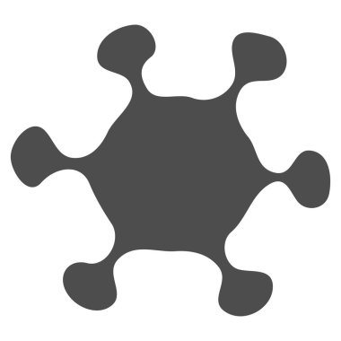 Parazit hücre düz simgesi