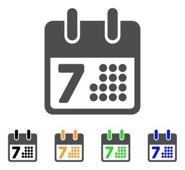 Takvim gün sayfa vektör simgesi