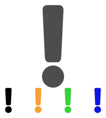 Ünlem işareti vektör simgesi