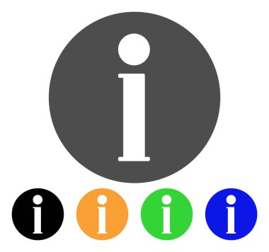 bilgi vektör simgesi