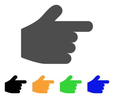 İşaretçi parmak vektör simgesi