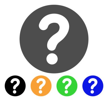 Sorgu vektör simgesi