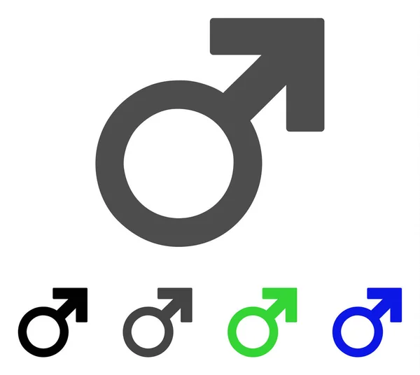 Mužský Symbol vektorové ikony — Stockový vektor