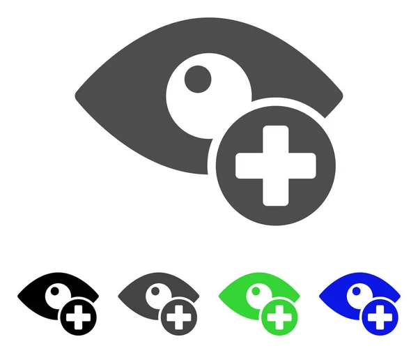 Icône vectorielle Croix médicale Vision — Image vectorielle