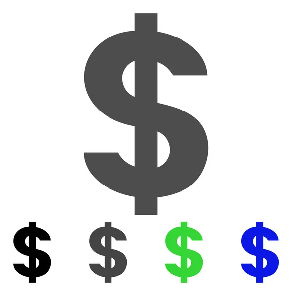 Symbole dollar icône vectorielle — Image vectorielle