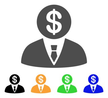 Bankacı vektör simgesi