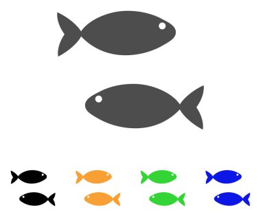 Balık çifti vektör simgesi