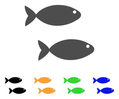 Balık çifti vektör simgesi