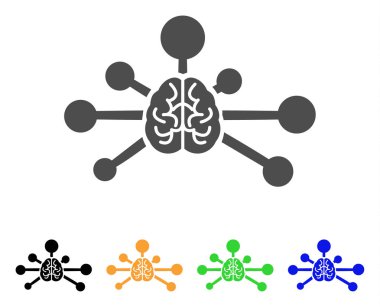 Zihin kontrol bağlantılar vektör simgesi
