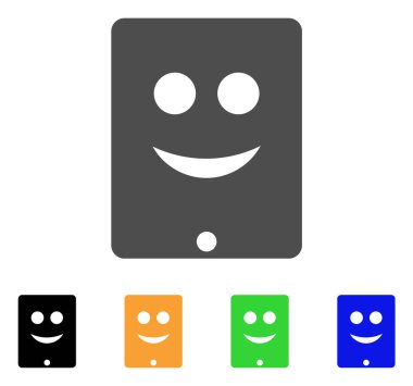 Communicator Smile Smiley vektör simgesi