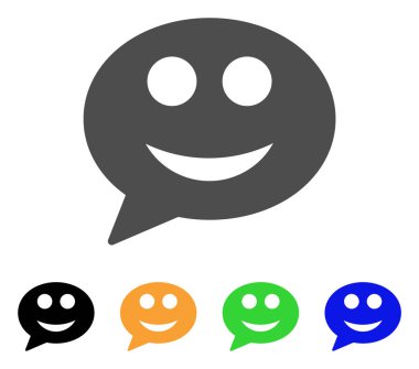 İleti Smile Smiley vektör simgesi