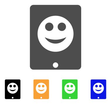 Pad gülümseme vektör simgesi