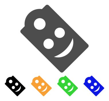 Etiketi gülümseme vektör simgesi