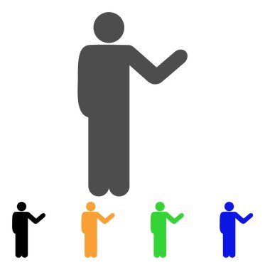 Konuşan adam vektör simgesi