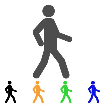 Yürüyen adam vektör simgesi