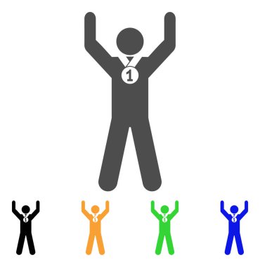 Kazanan eller yukarı vektör simgesi