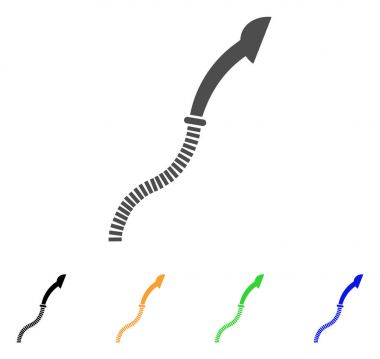 Esnek duş vektör simgesi